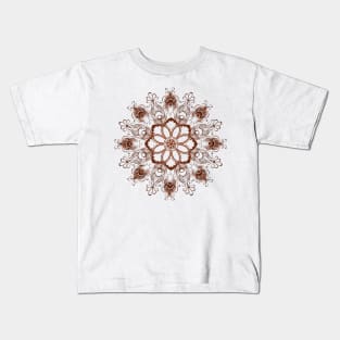 Mandala of Peacock Feathers Kids T-Shirt